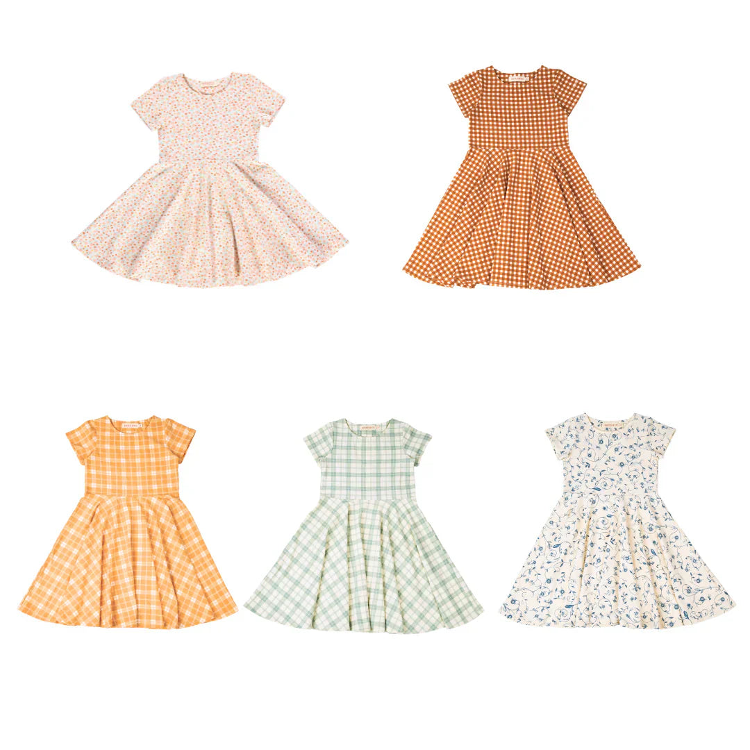 Sweetheart Twirl Dress in Scandi Floral