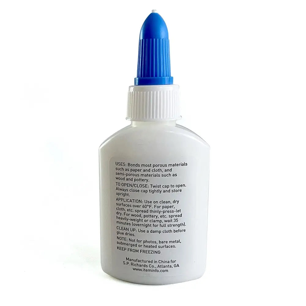 non-toxic school glue back label