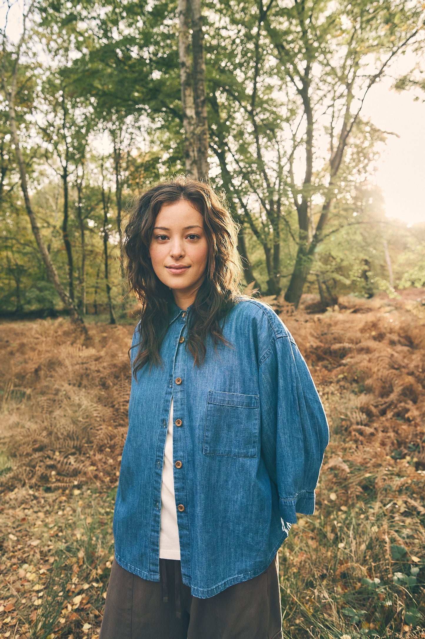 The Chambray Denim Shirt Women