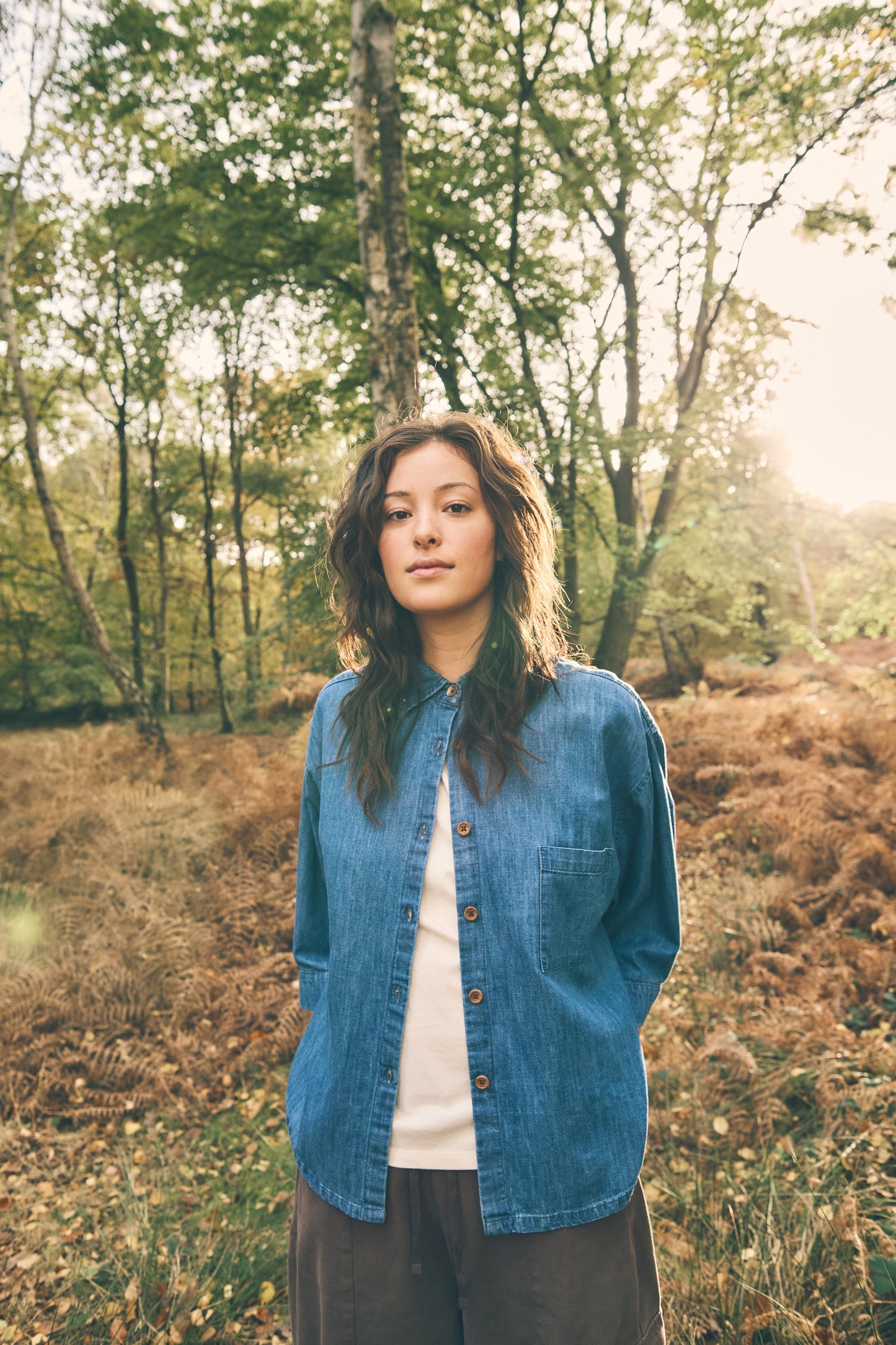 The Chambray Denim Shirt Women