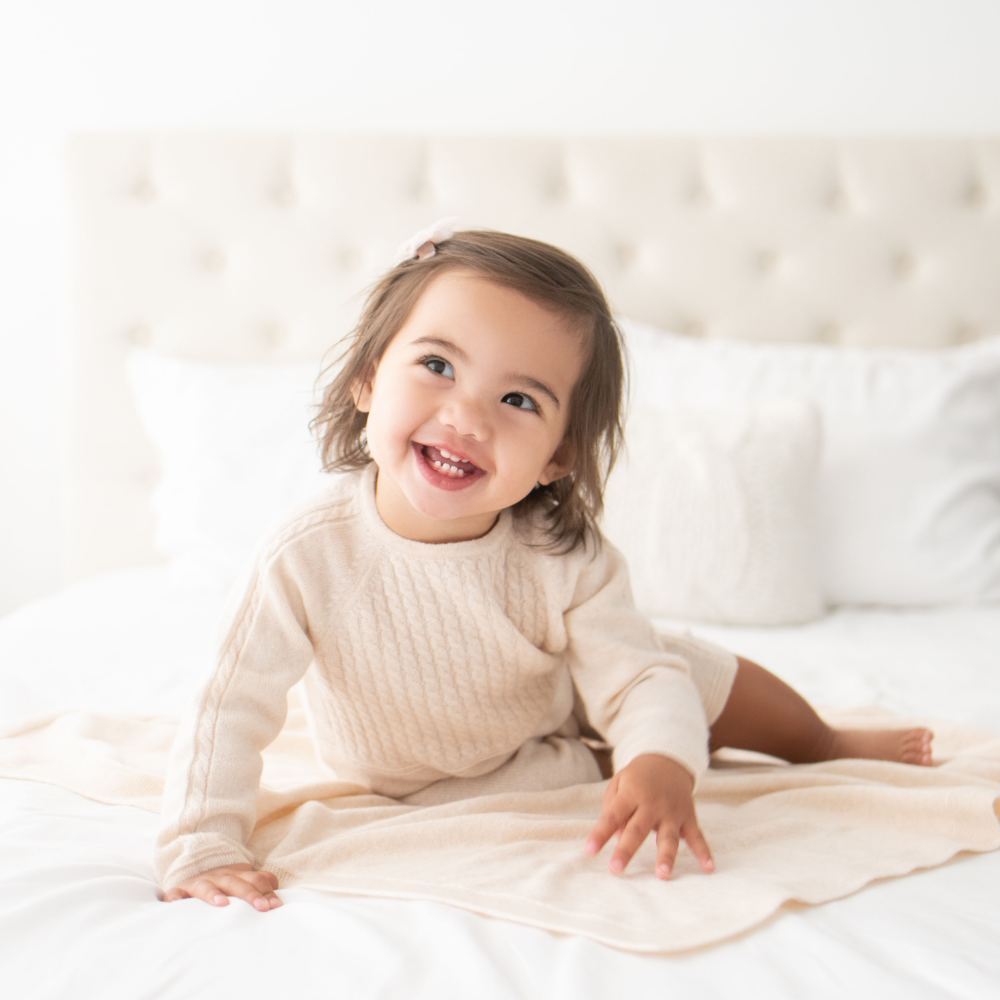 Cashmere Romper in Natural