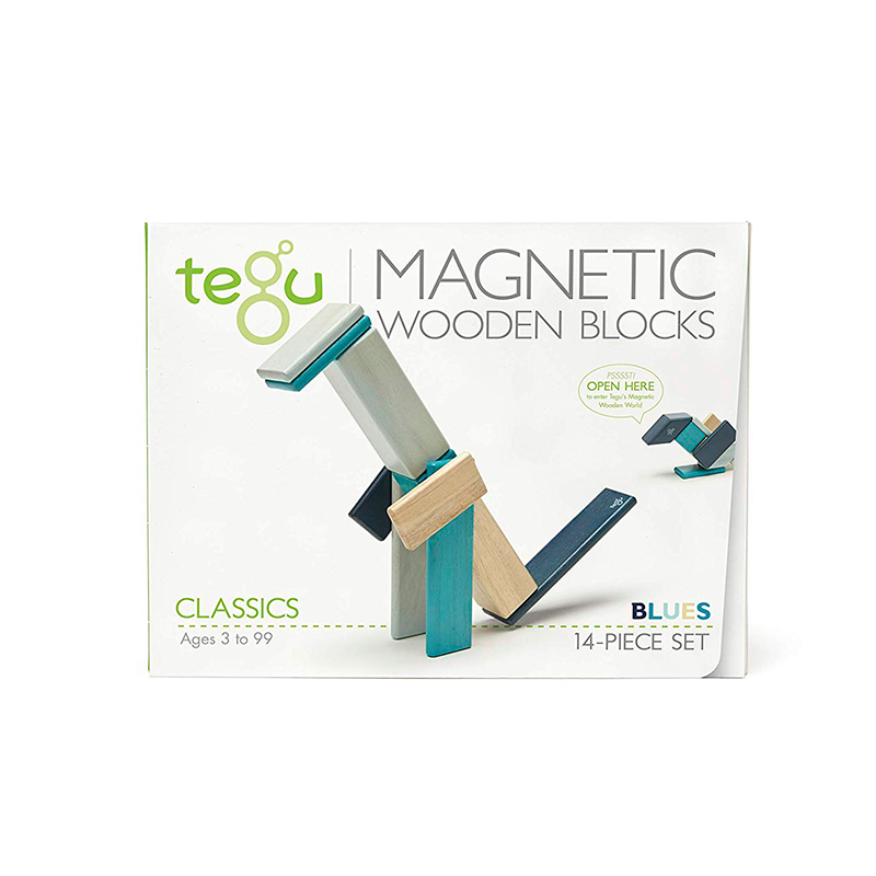 Tegu Magnetic Wooden Blocks packaging on a white background