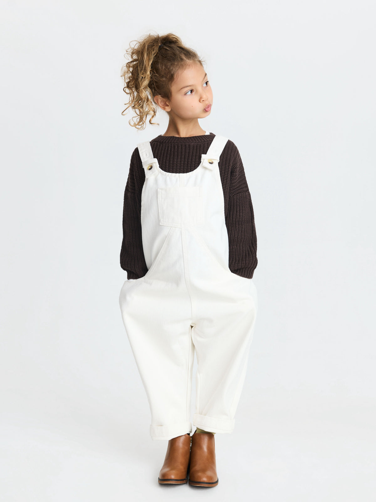 The Oversized Denim Dungaree Kids