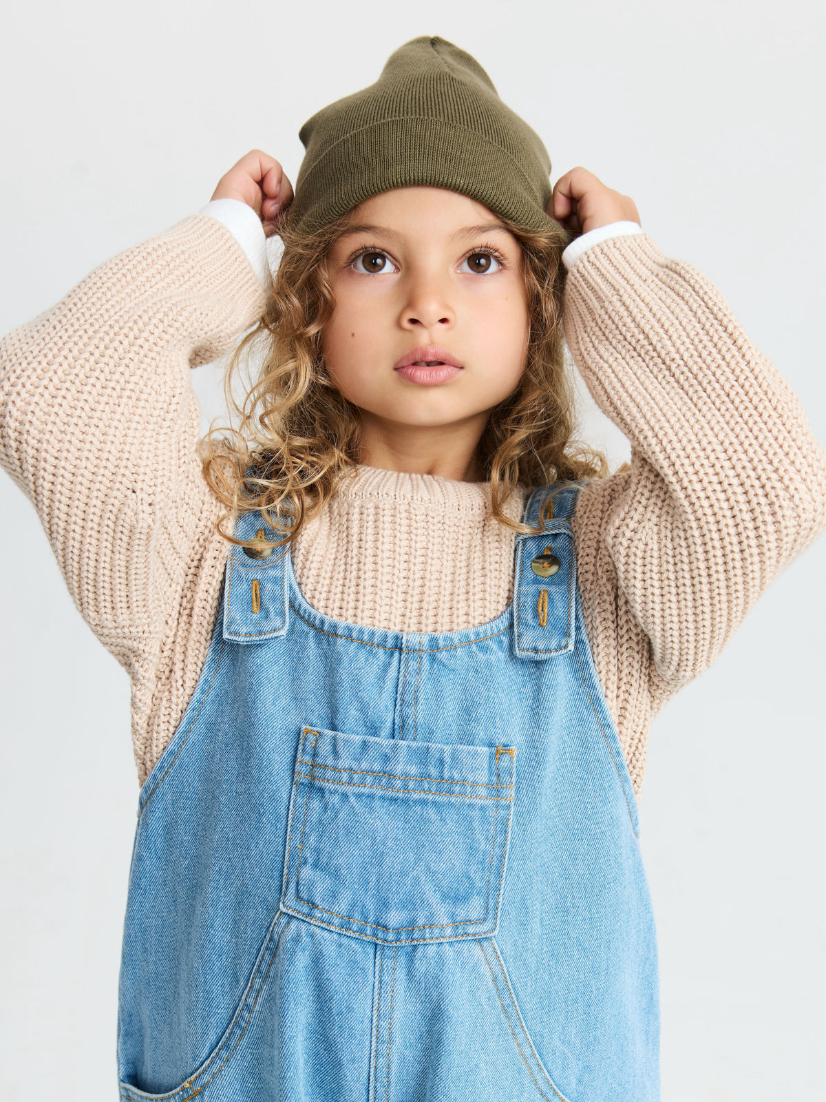 The Oversized Denim Dungaree Kids