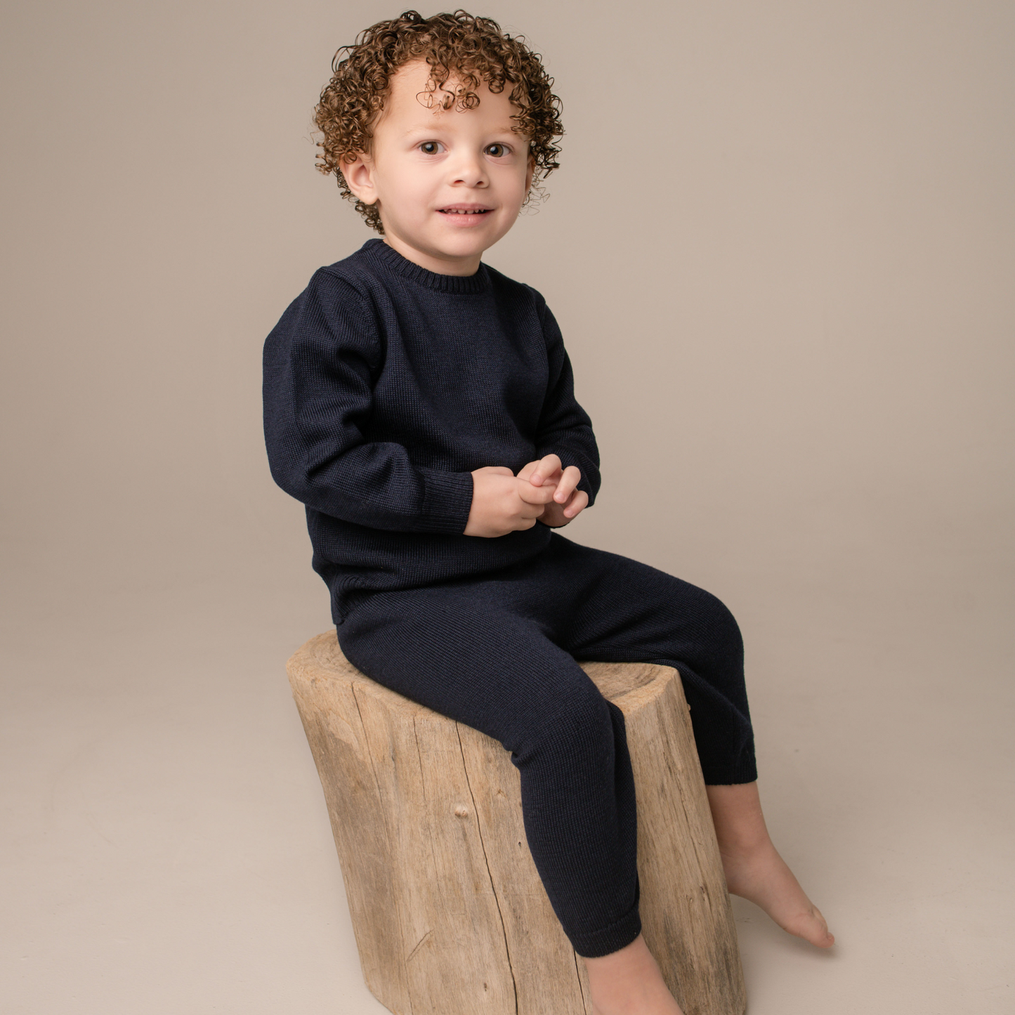 Virgin Merino Wool Trousers - Midnight Blue
