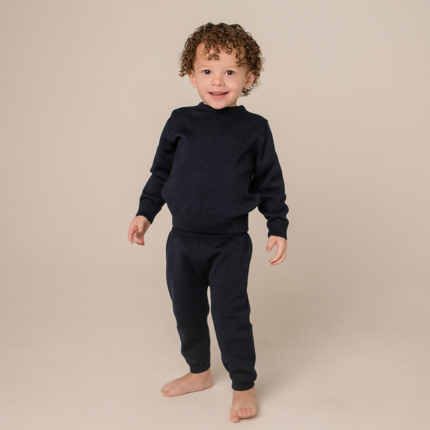 Virgin Merino Wool Trousers - Midnight Blue