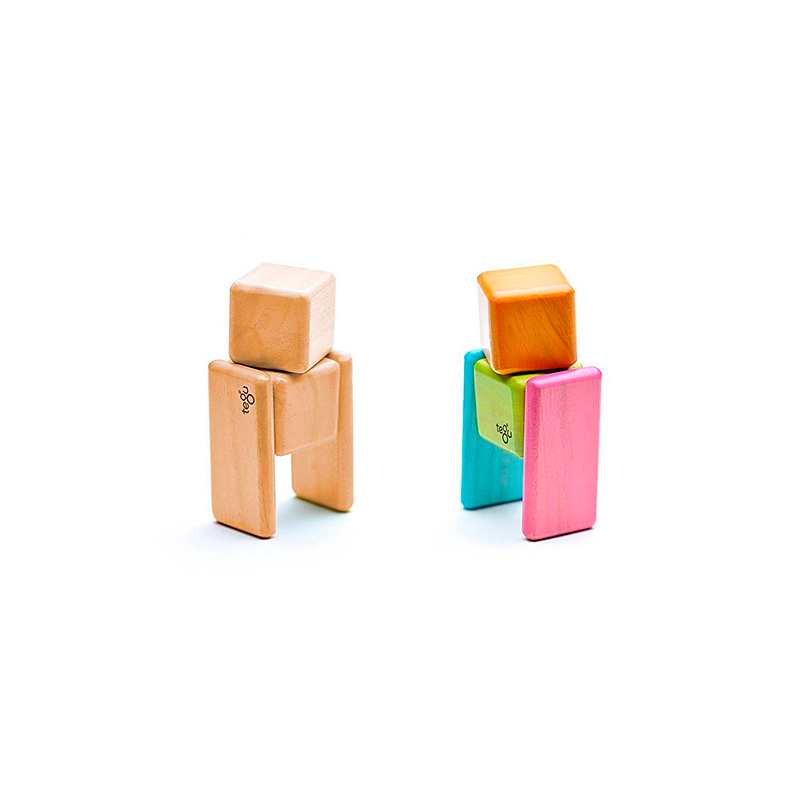 Original Pocket Pouch Magnetic Wooden Blocks -8 pieces