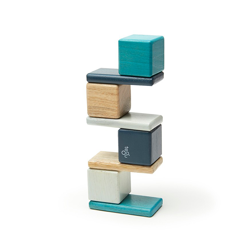 Original Pocket Pouch Magnetic Wooden Blocks -8 pieces