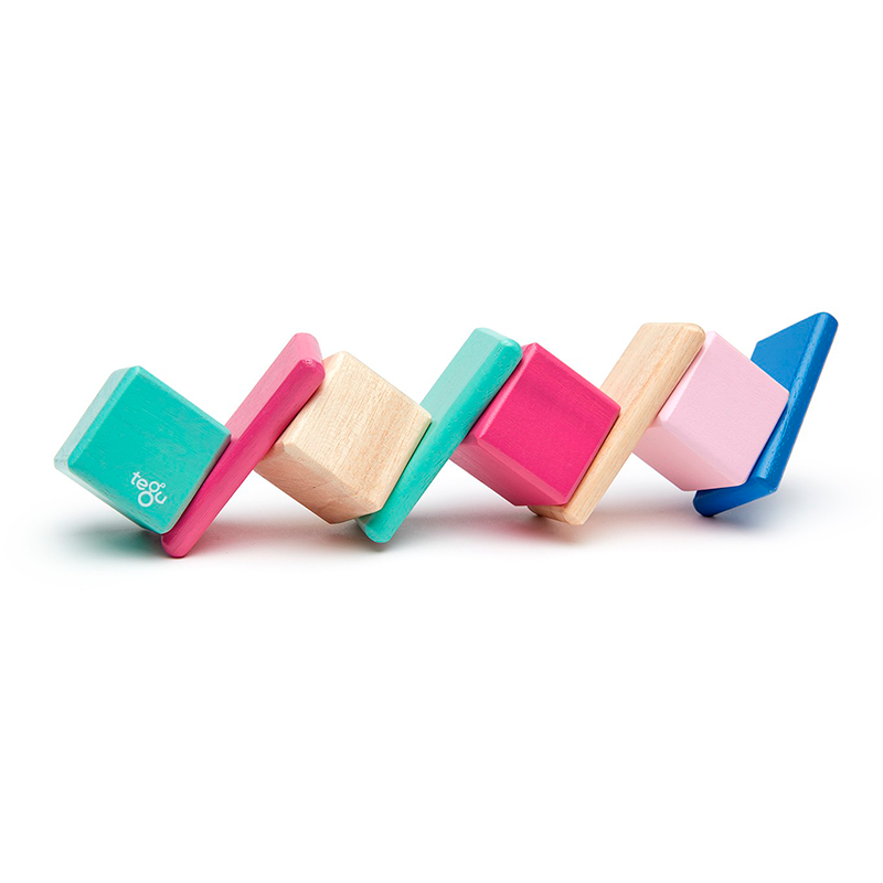 Original Pocket Pouch Magnetic Wooden Blocks -8 pieces