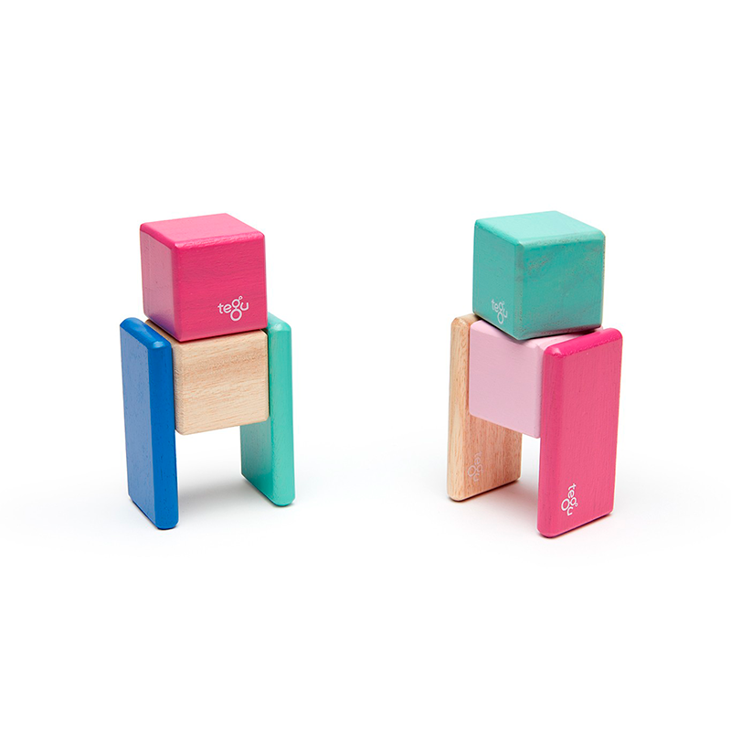 Original Pocket Pouch Magnetic Wooden Blocks -8 pieces