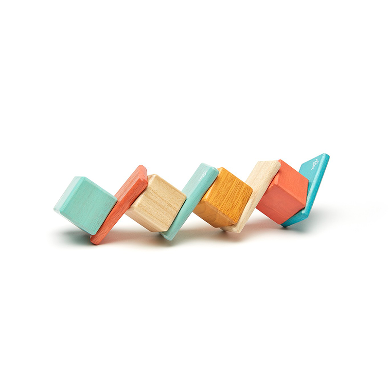 Original Pocket Pouch Magnetic Wooden Blocks -8 pieces