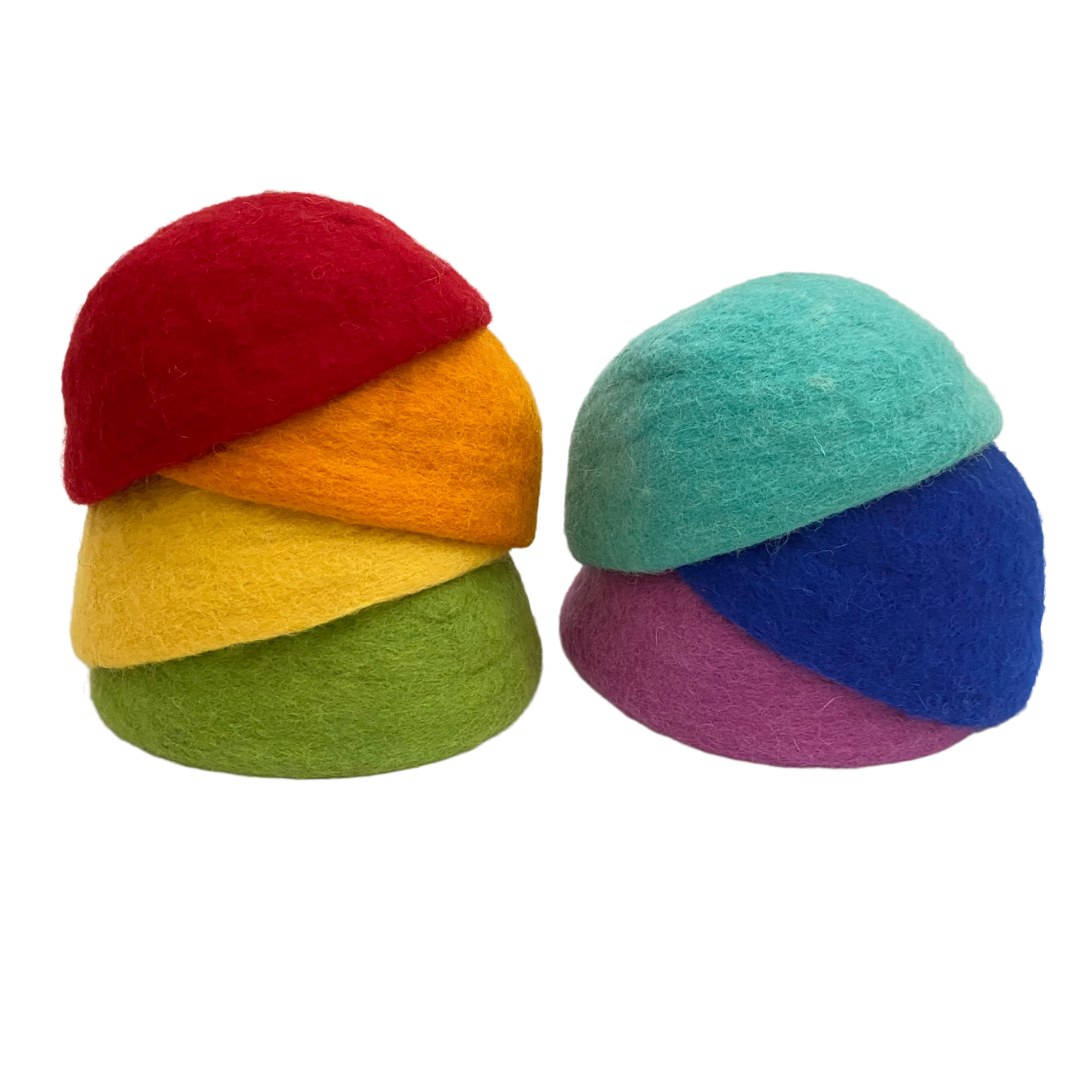Rainbow Party Felt Bowls