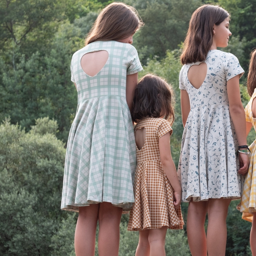 Sweetheart Twirl Dress in Scandi Floral