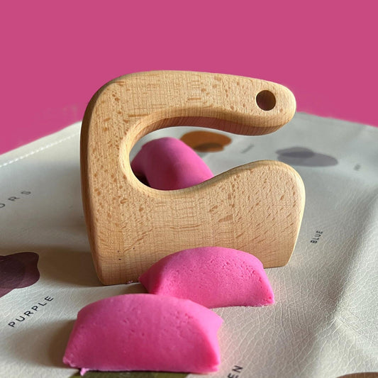 Mini Wooden Cutter / Knife — Kitchen Helper for Kids