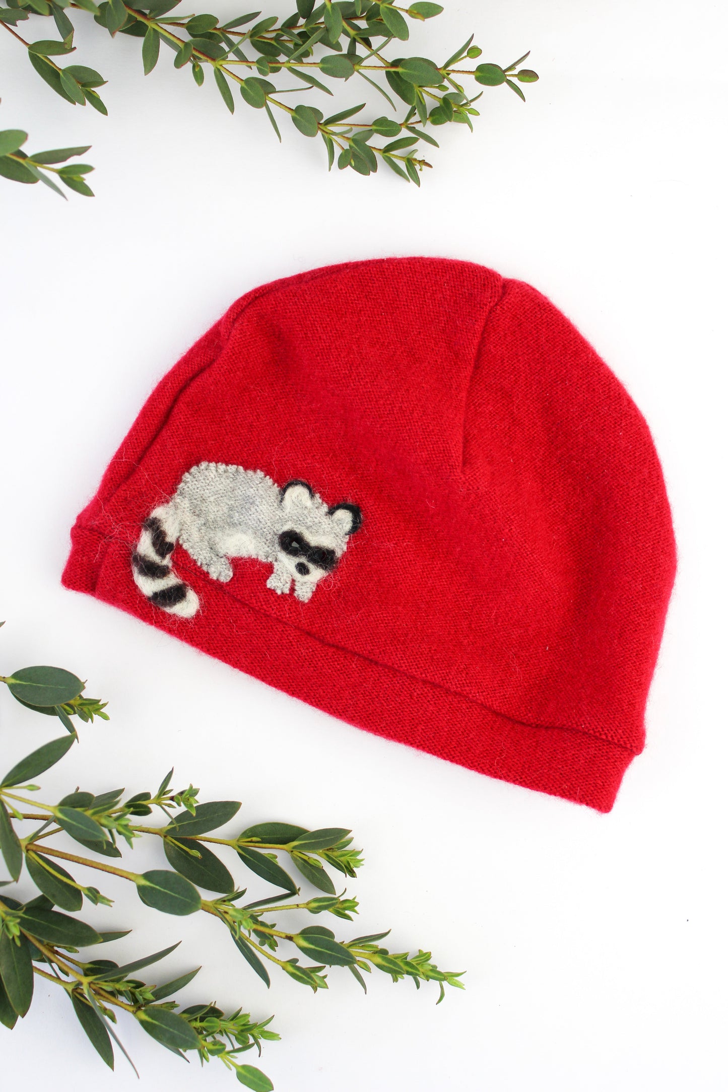 Raccoon Cashmere Baby Hat
