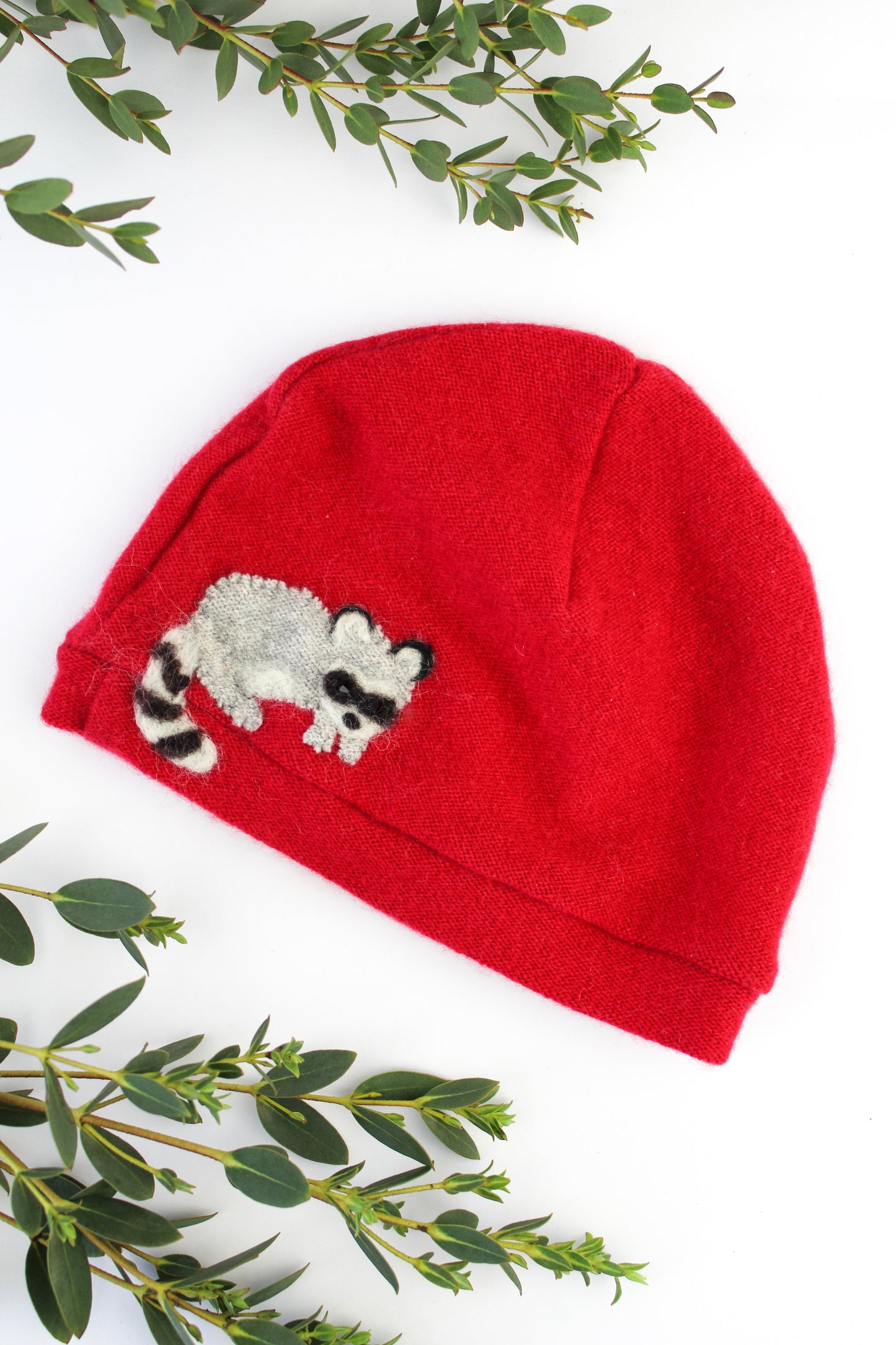 Raccoon Cashmere Baby Hat