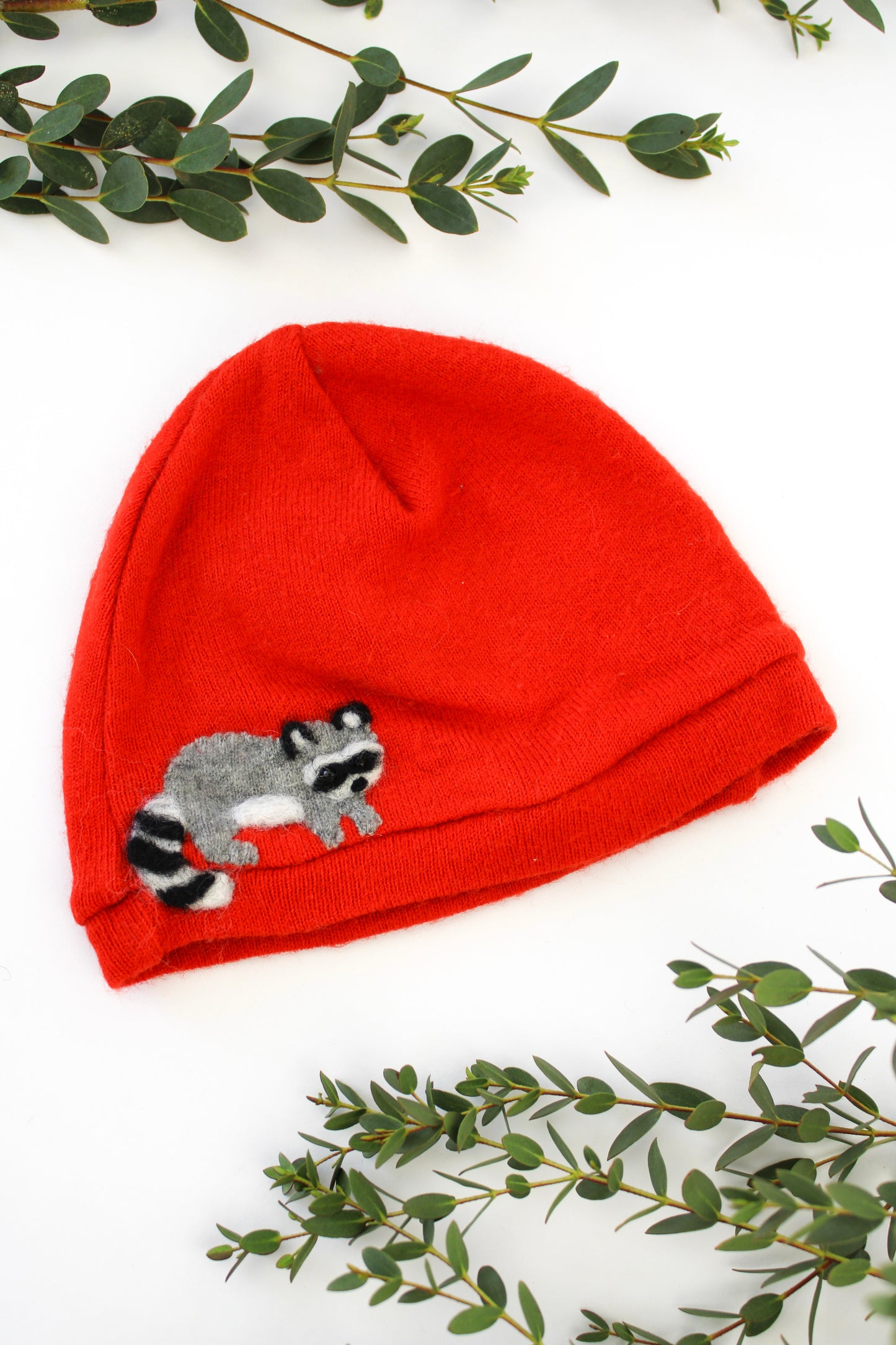 Raccoon Cashmere Baby Hat