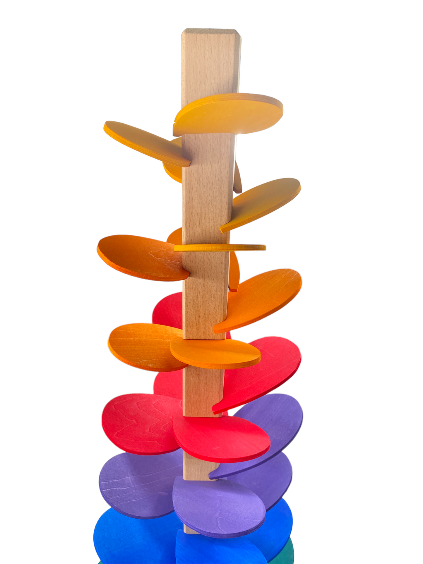 Large Marble Tree in Primary Rainbow Colors
