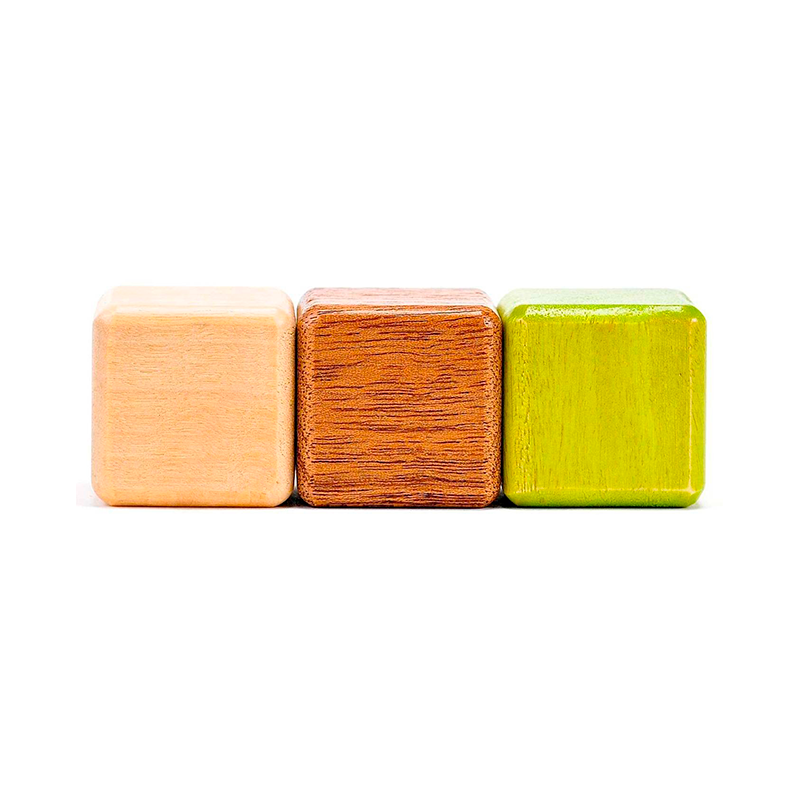Original Pocket Pouch Magnetic Wooden Blocks -8 pieces