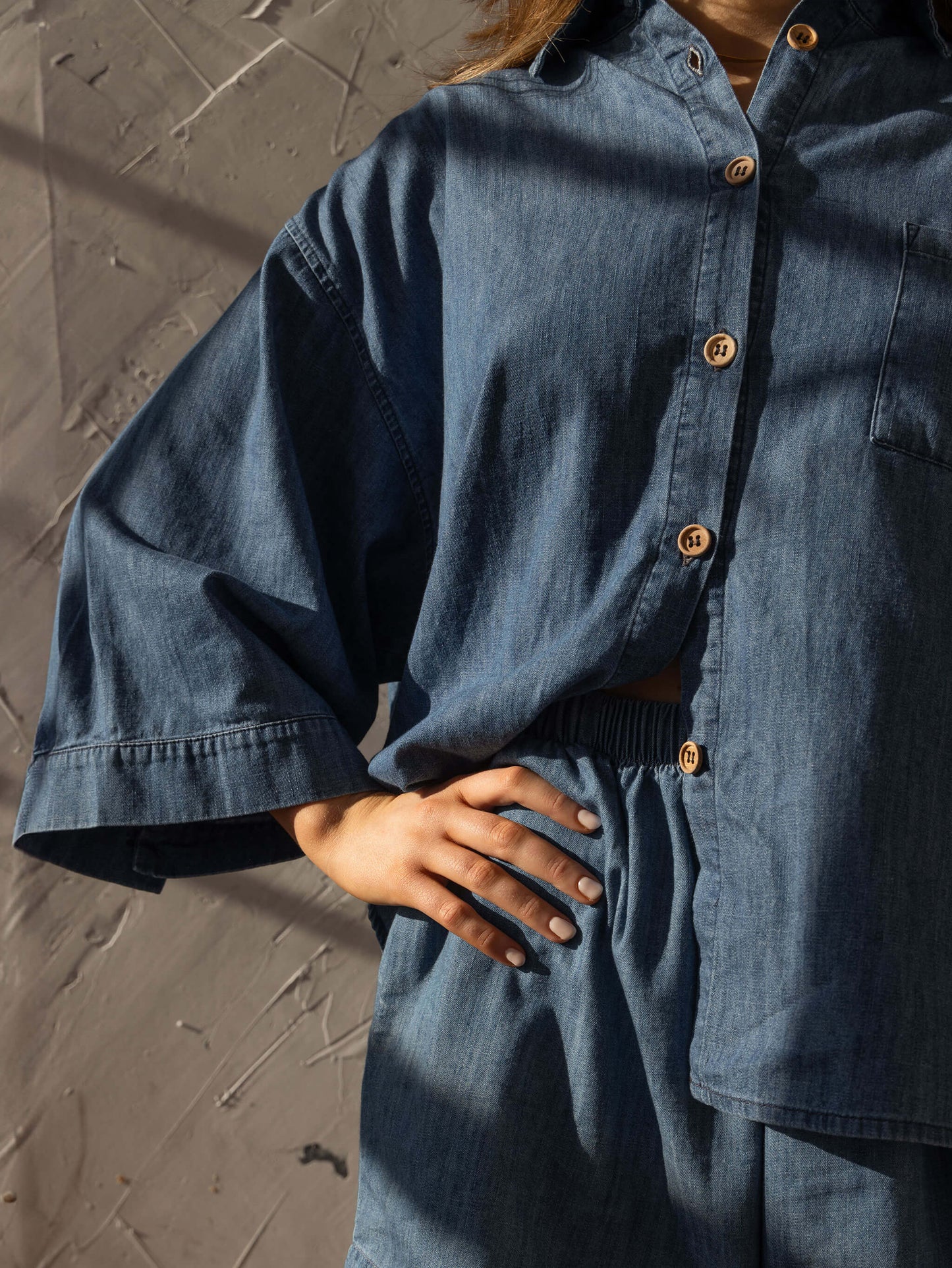 The Chambray Denim Shirt Women