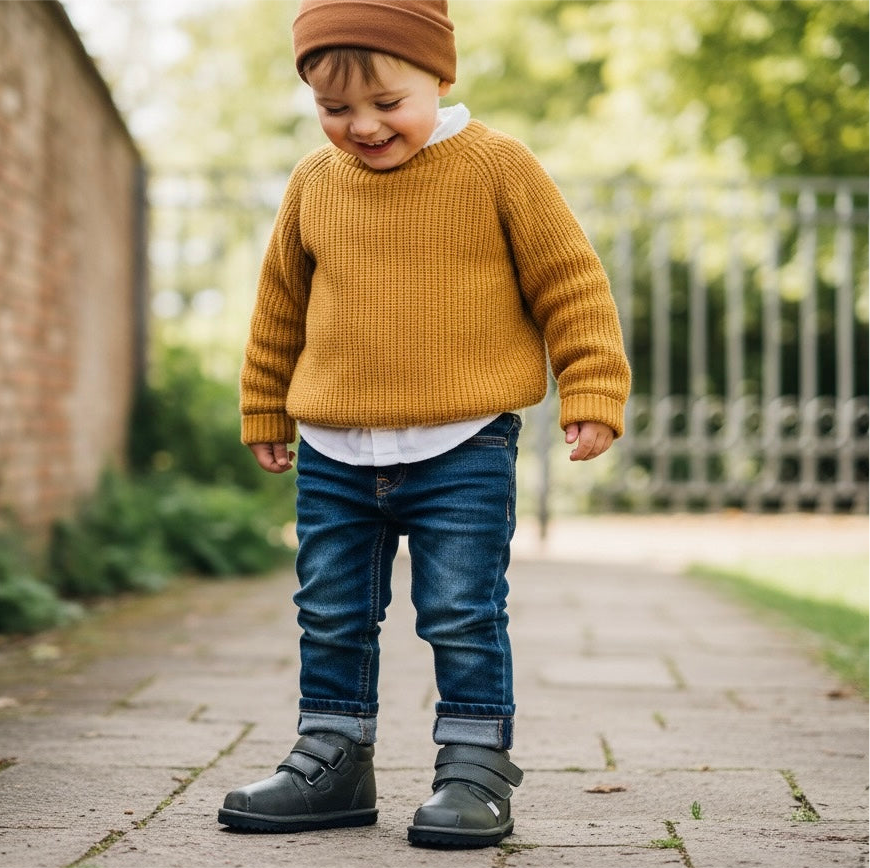 Barefoot Toddler Sneakers |Flexible Wide in Forest Green