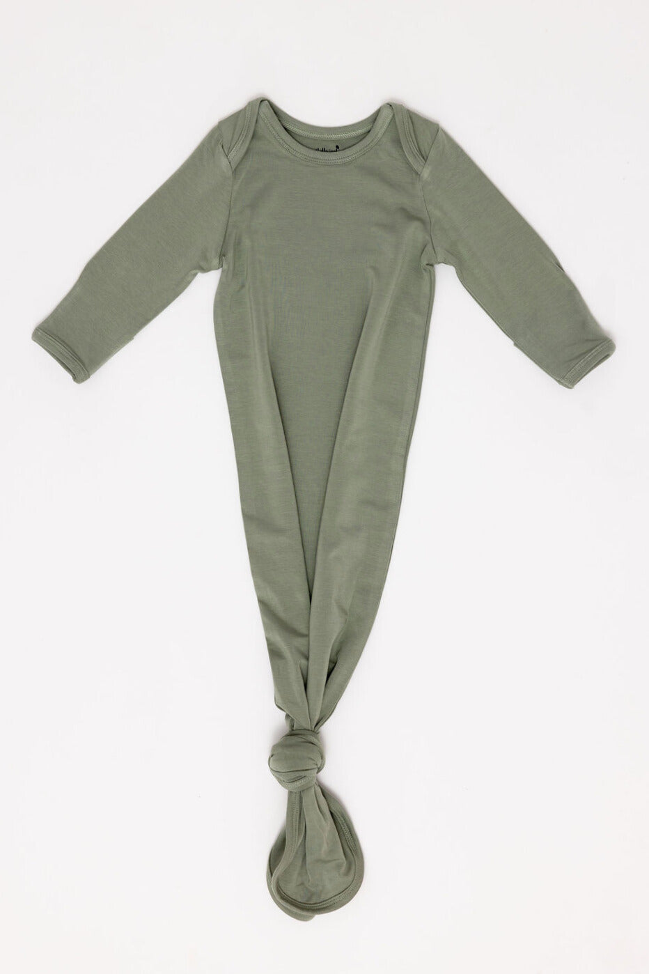 Green baby wrap on a white background