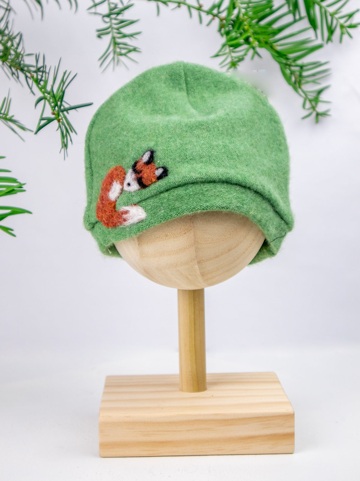Sleeping Fox Cashmere Baby Hat