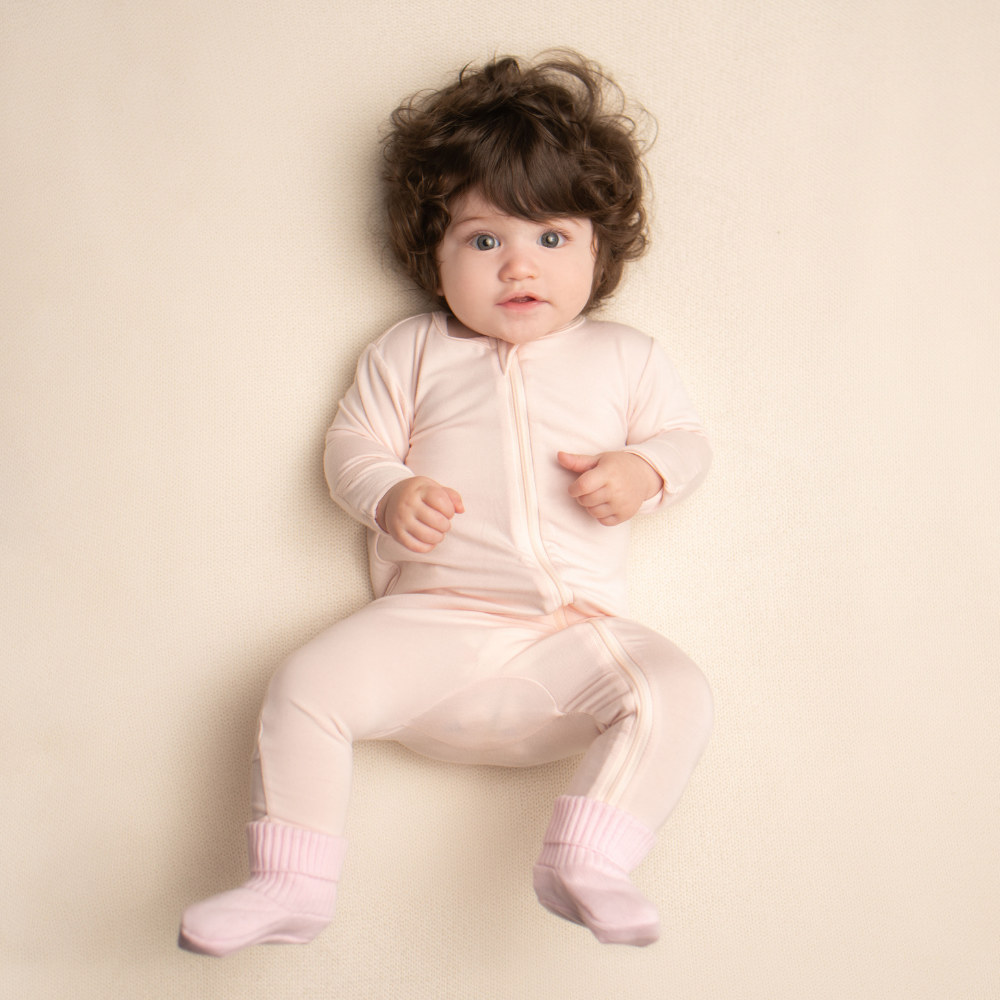 Baby Bamboo Onesie - Cloud Pink