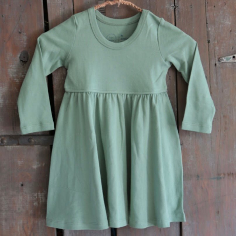 Basil Green Twirl Dress