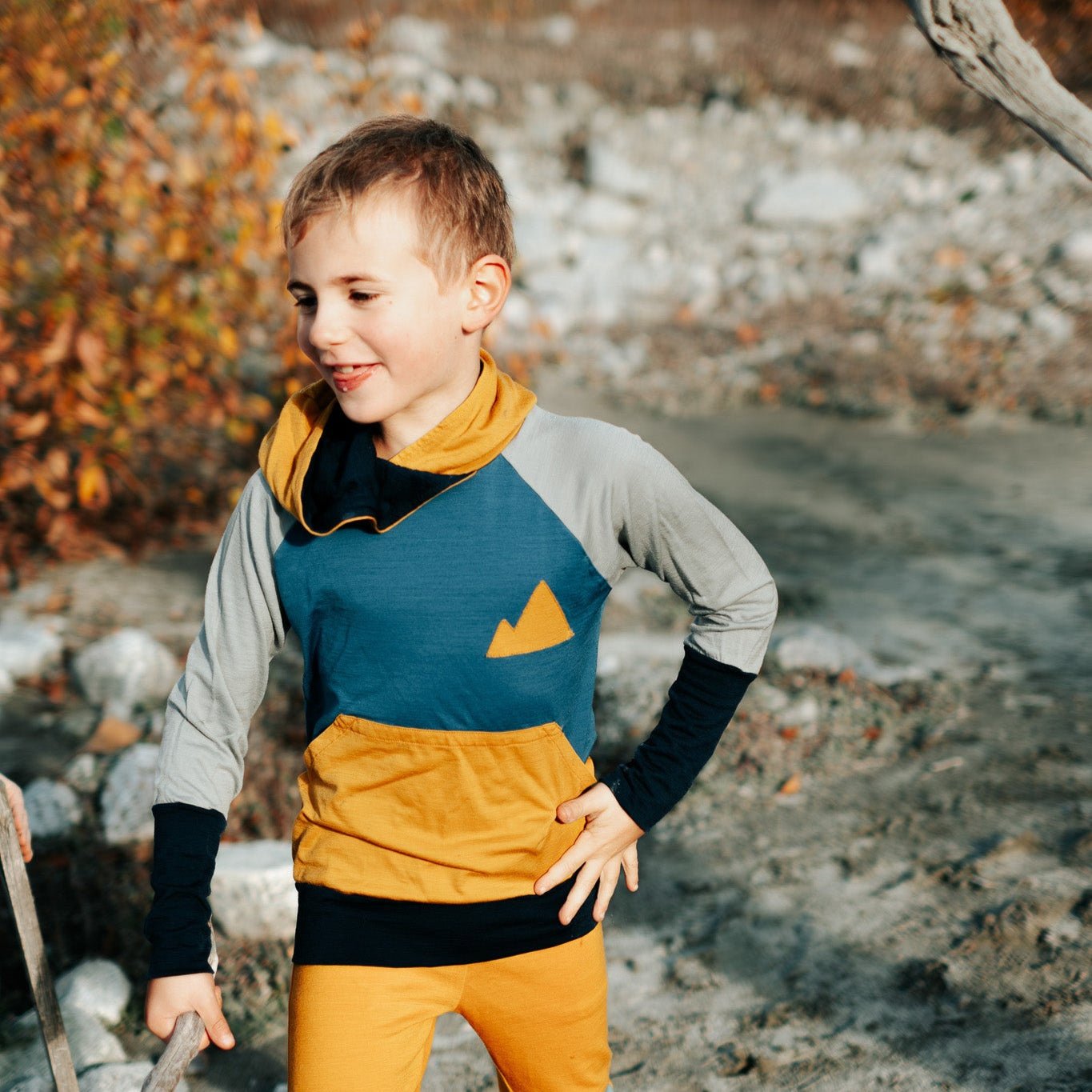Kids Free Range Merino Hoodie