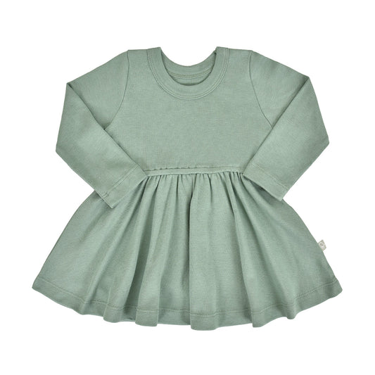Basil Green Twirl Dress