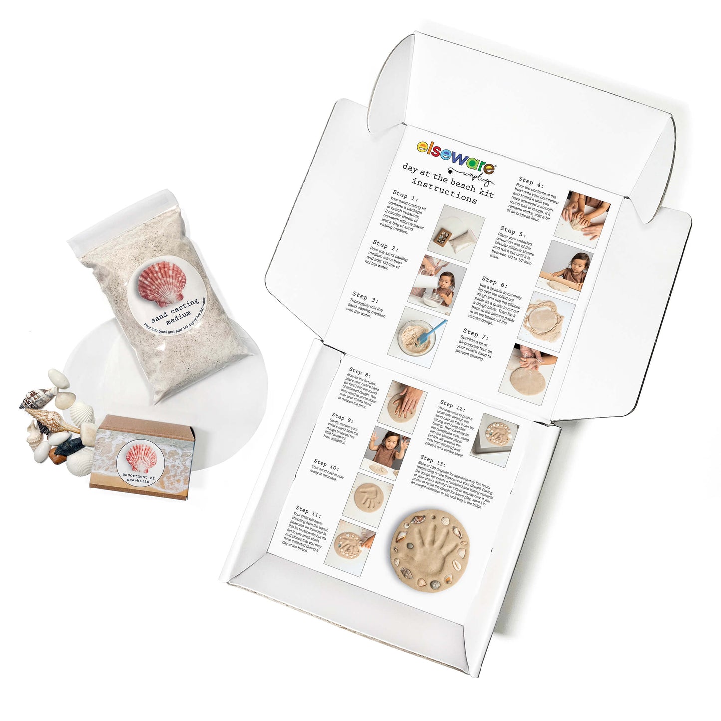 Day at the Beach – Kids Hand & Footprint Keepsake