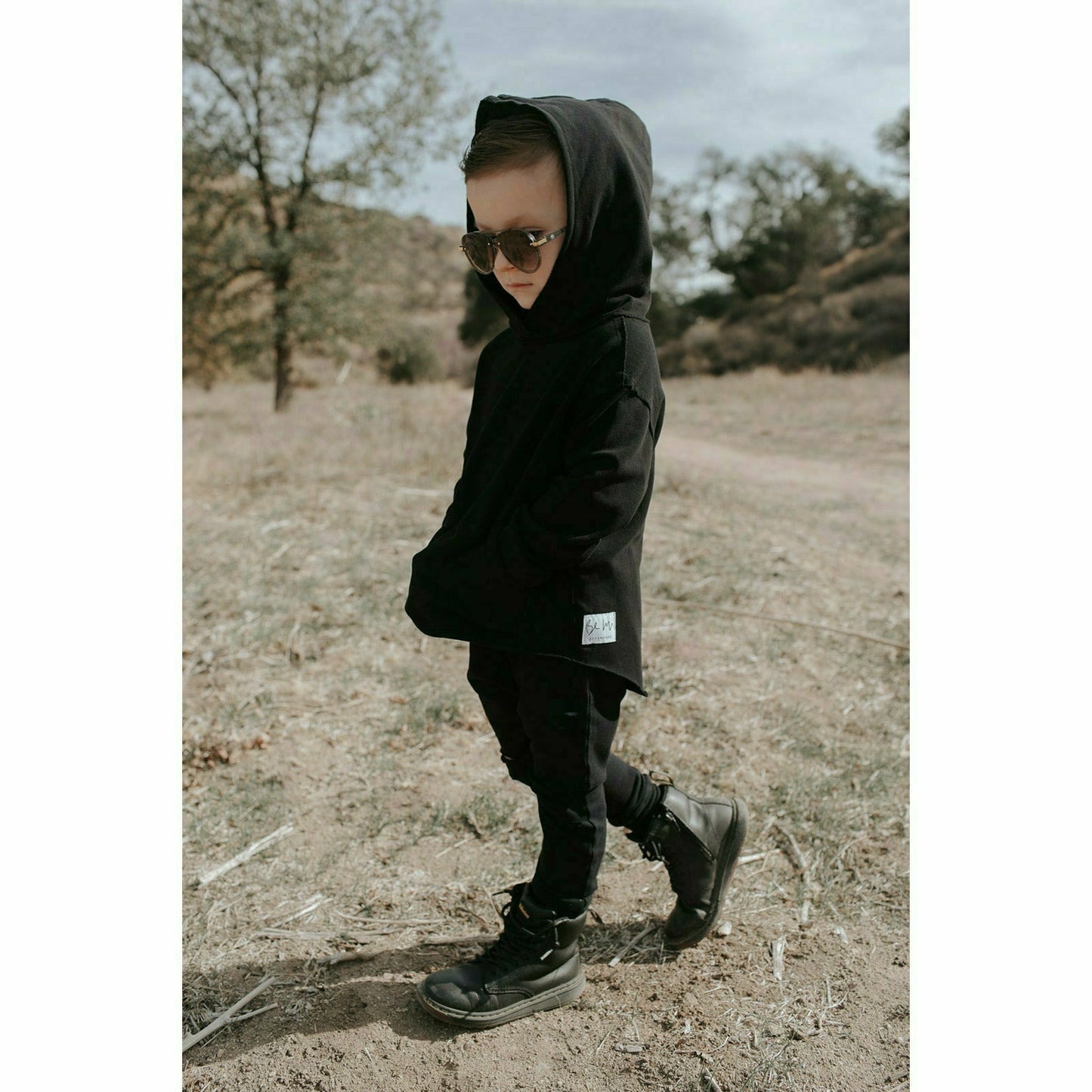 Organic Benji Kids’ Hoodie  Black