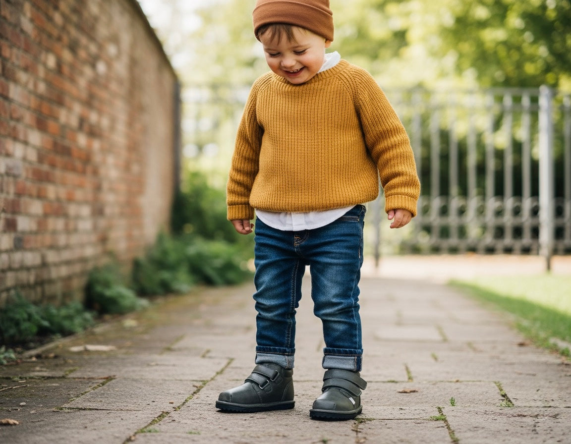 Barefoot Toddler Sneakers |Flexible Wide in Forest Green