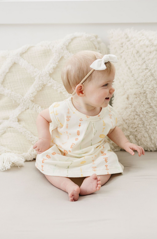 Floral Organic Cotton Dress w/ Bloomers