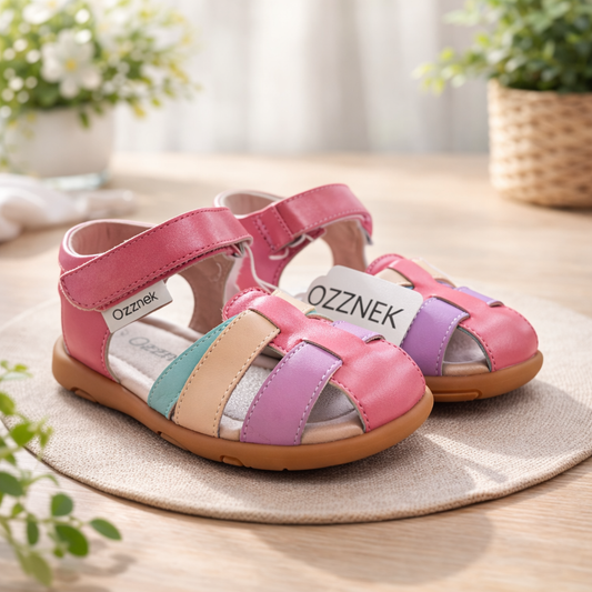 Barefoot Sandals Comfortable Closed-Toe  Taffy Sandals for Kids