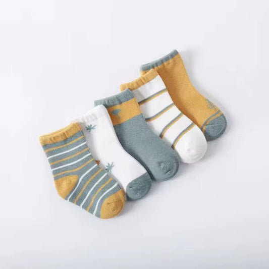 Organic Cotton Kids Sock Set (5-Pack)