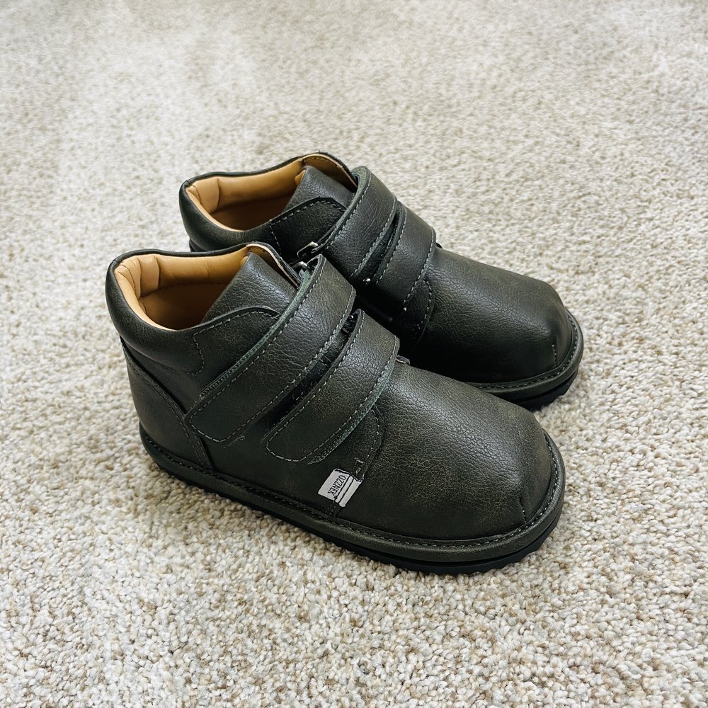 Barefoot Toddler Sneakers |Flexible Wide in Forest Green