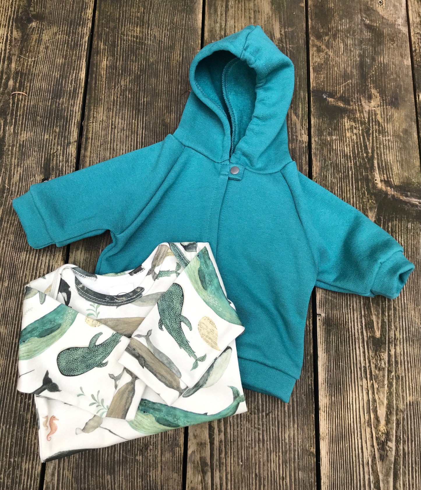 Hoodie & Onesie Ocean Baby Gift Set