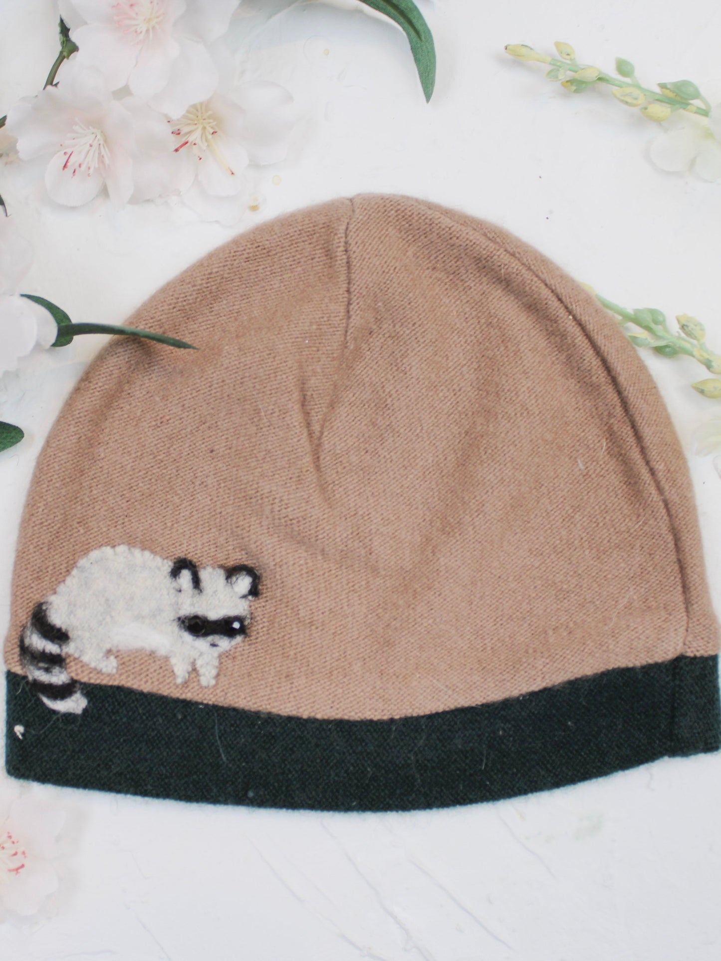 Raccoon Cashmere Baby Hat
