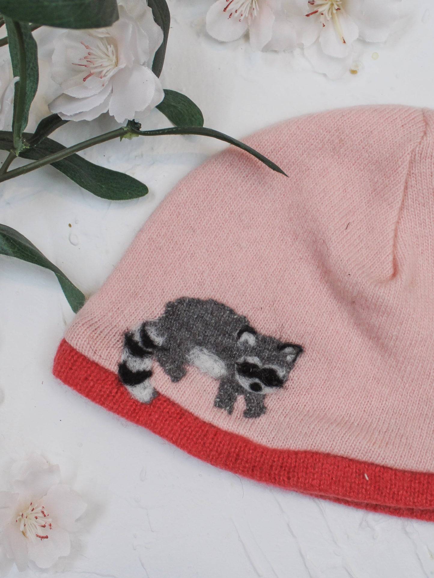 Raccoon Cashmere Baby Hat