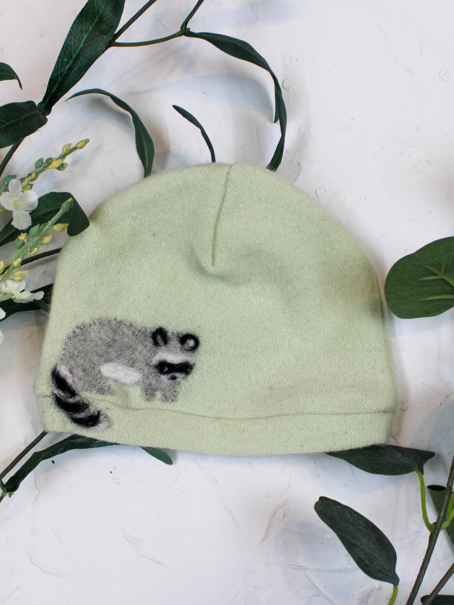 Raccoon Cashmere Baby Hat