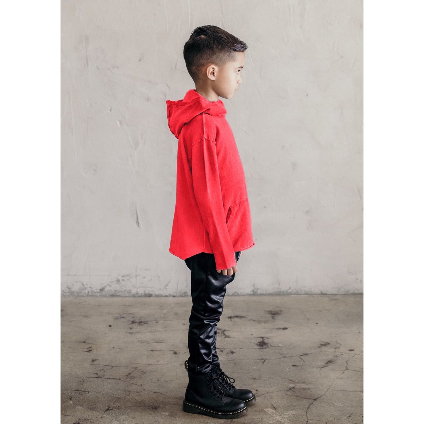 Organic Benji Hoodie Red
