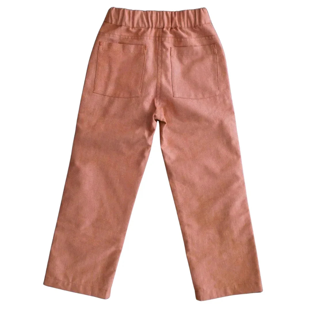 Pink pants on a white background