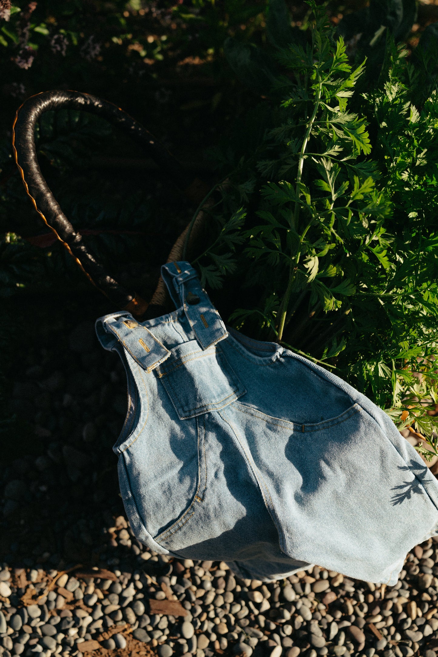 The Oversized Denim Dungaree Baby
