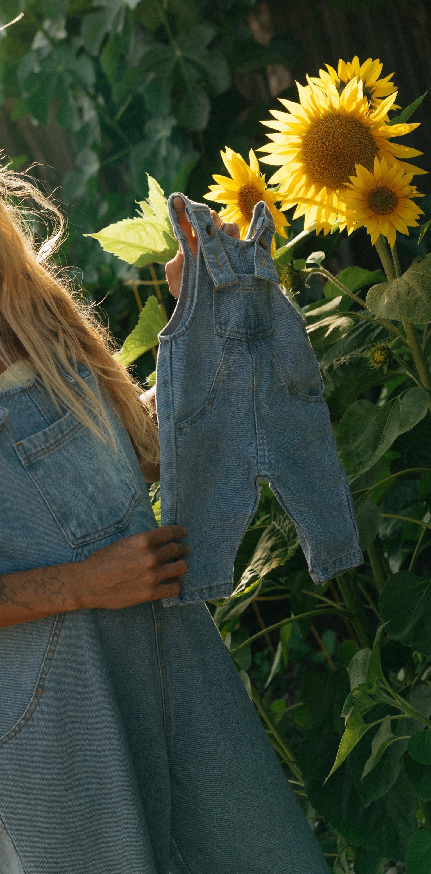 The Oversized Denim Dungaree Baby