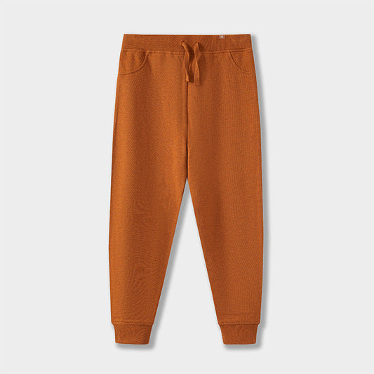 Organic Cotton Sweatpants in Terracotta