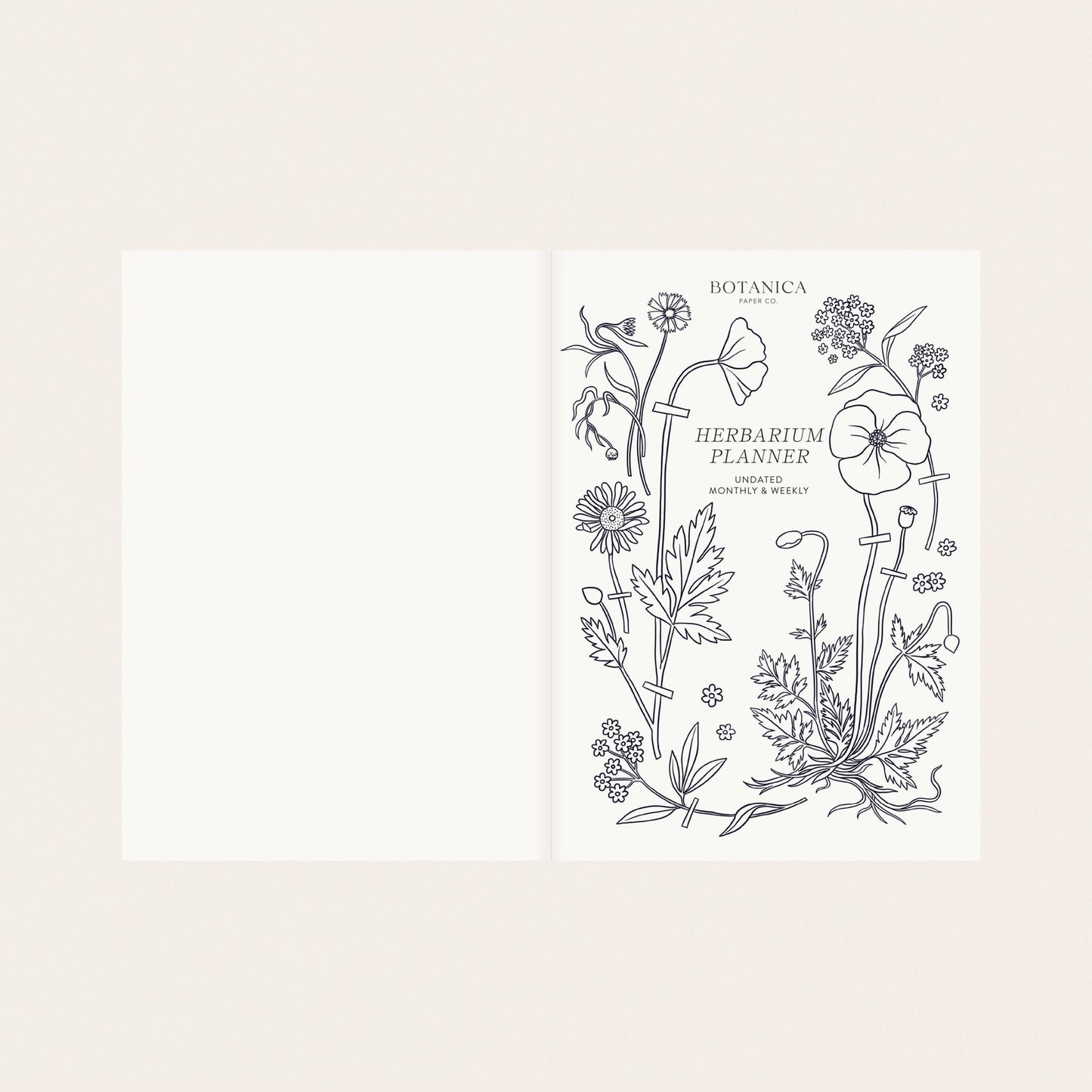 HERBARIUM LINEN-BOUND PLANNER