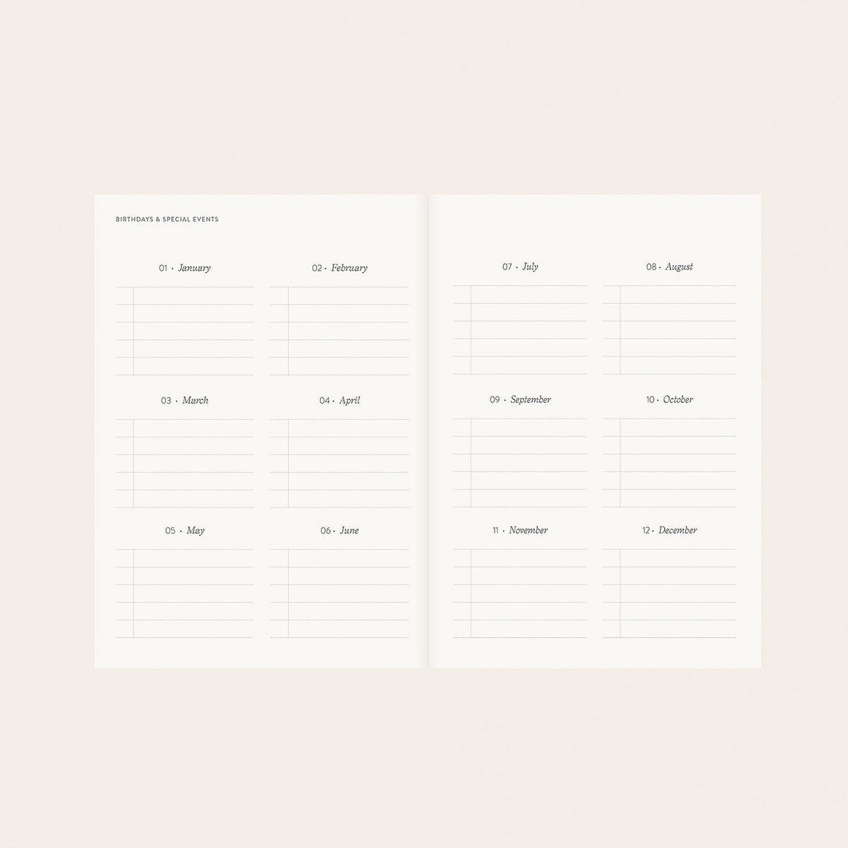 HERBARIUM LINEN-BOUND PLANNER