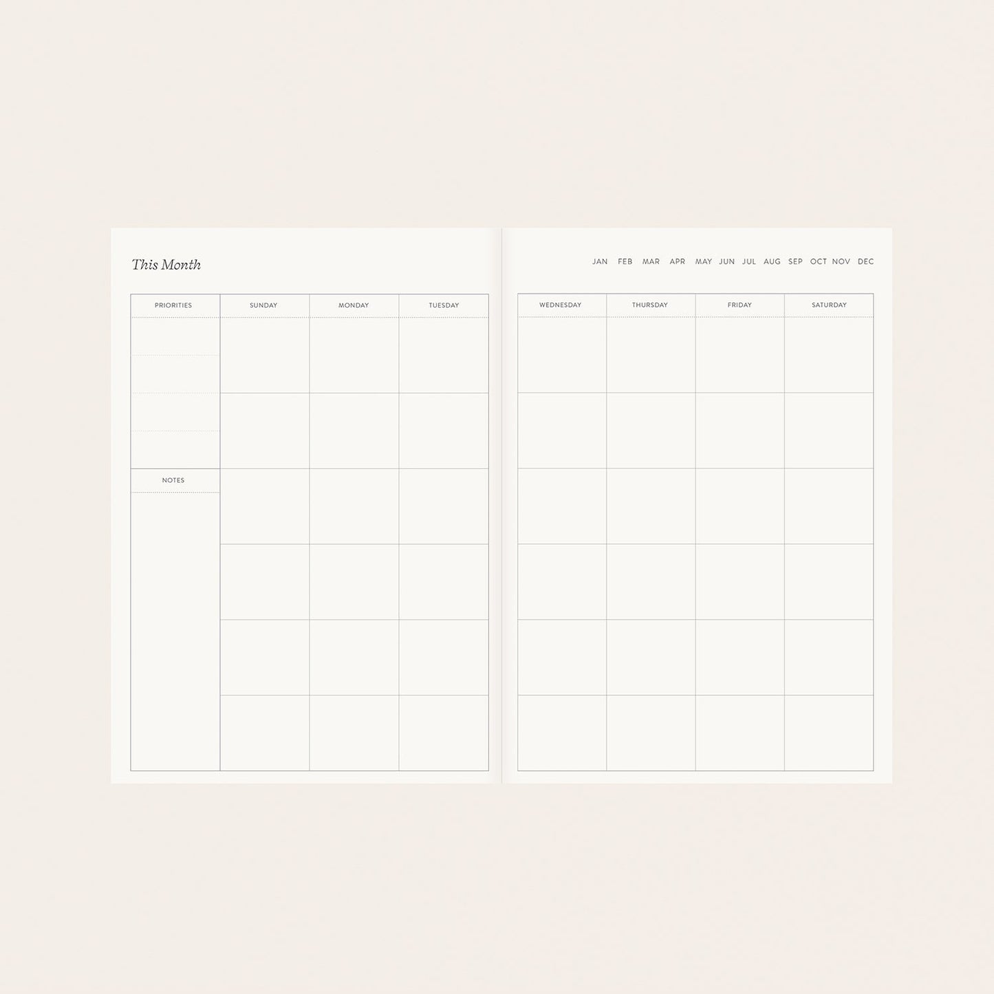 REVERIE LINEN-BOUND PLANNER